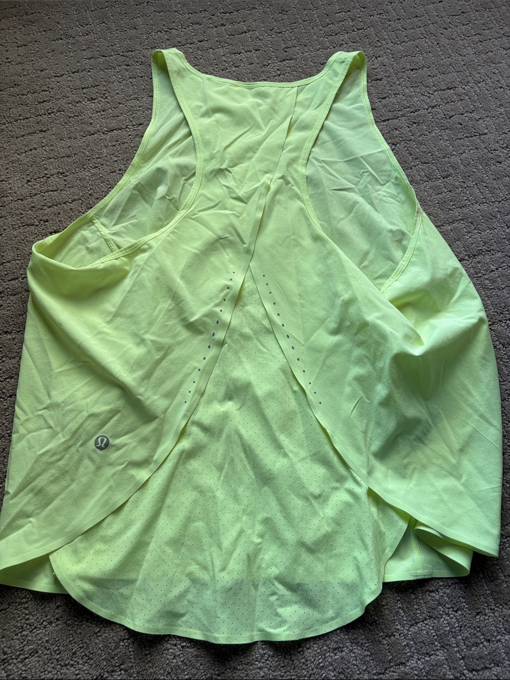 Women’s Neon Lime Performance Tank Top - Lululemon